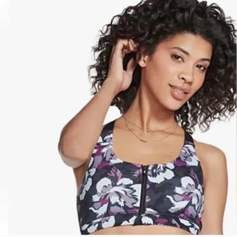 Sketchers Orchard bloom zip sports bra